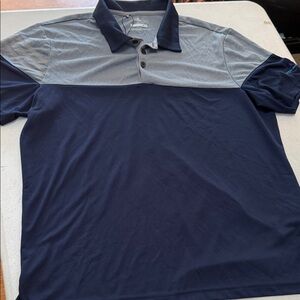 Men's Navy and Gray GolfPolo Shirt